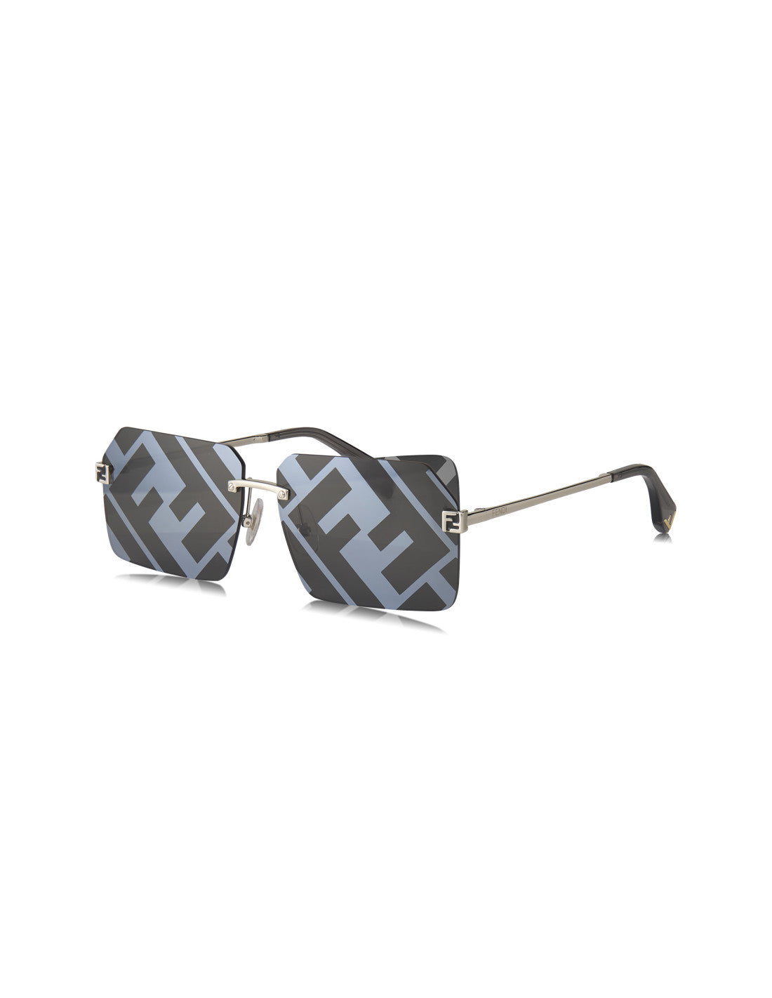 Fendi FE40043U 16C Sky Sunglasses Black Silver C.2