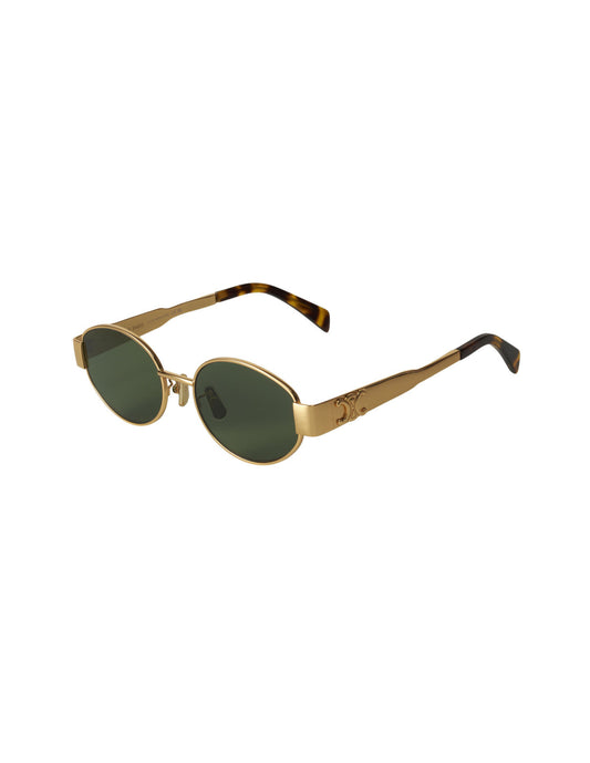 Celine CL40235U 30N Oval Shape Black Gold