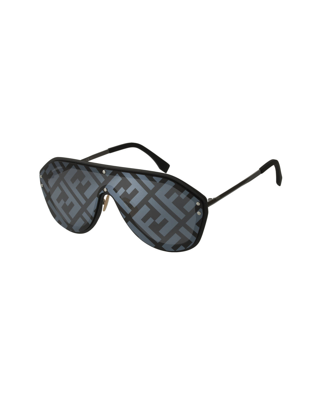 Fendi FF M0039/G/S V81/MD New Aviator Grey Black