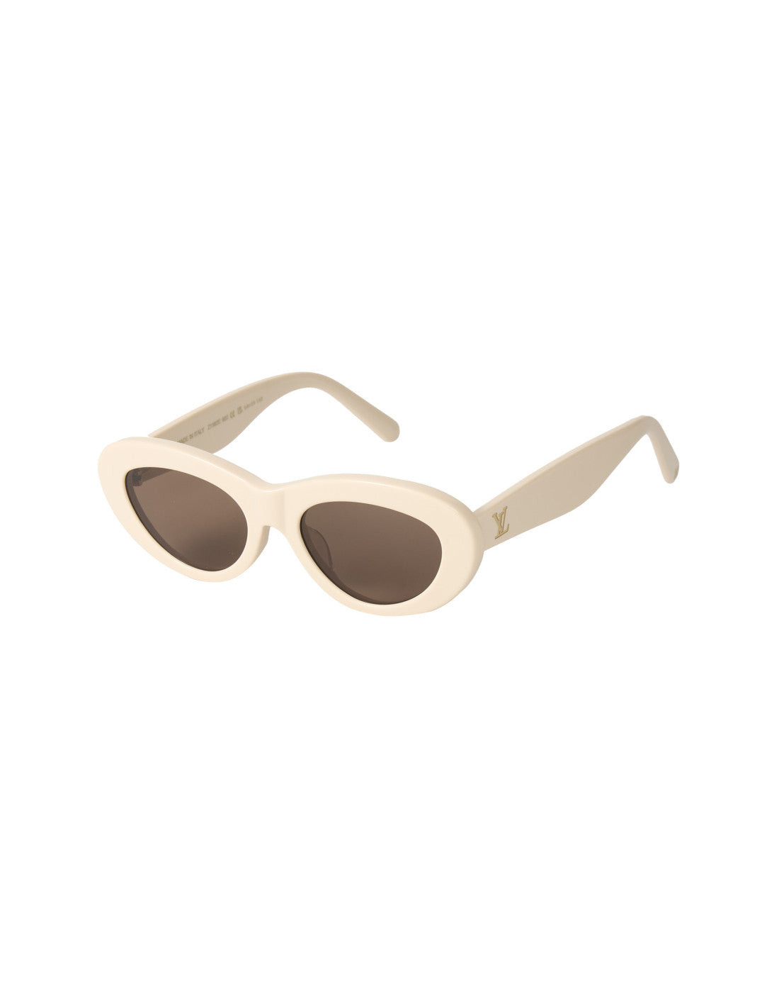 Louis Vuitton Z1982E 902 Oval Shape Beige Cafe