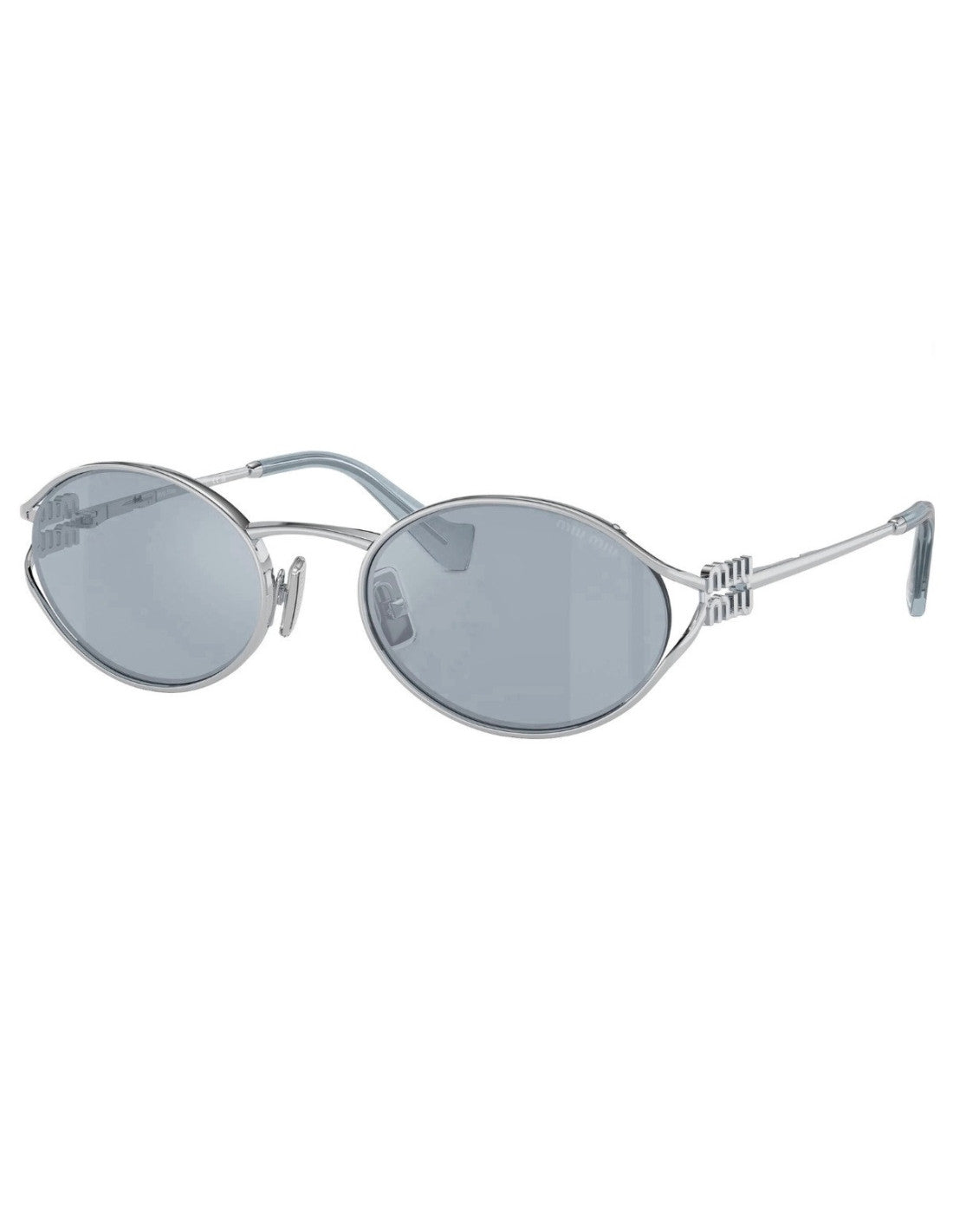 Miu Miu MU 52YS 8AK-10T Oval Shape Gray Silver