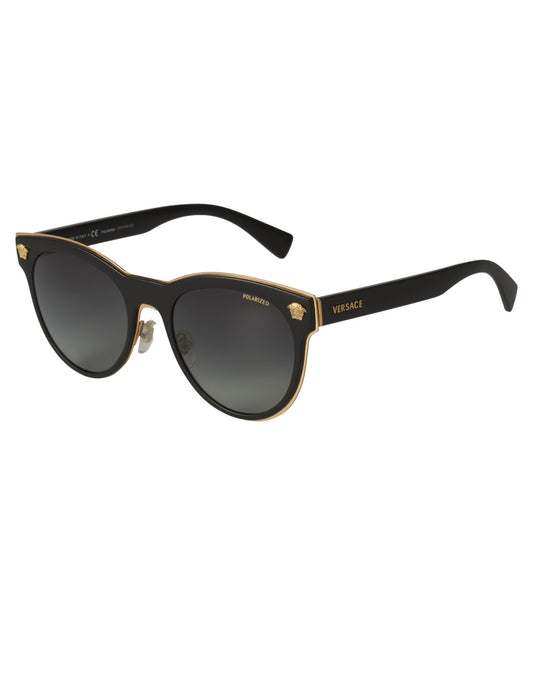 Versace VE2198 1002/T3 Round Negro Gris Con accesorios